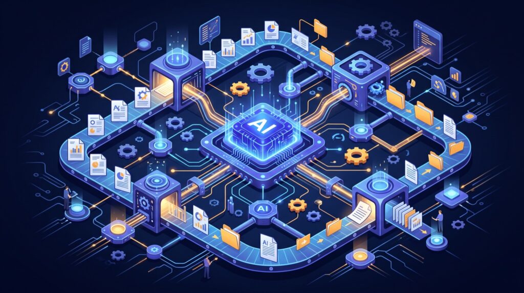 Minh hoa quy trinh AI Automation tu dong hoa cong viec bang AI