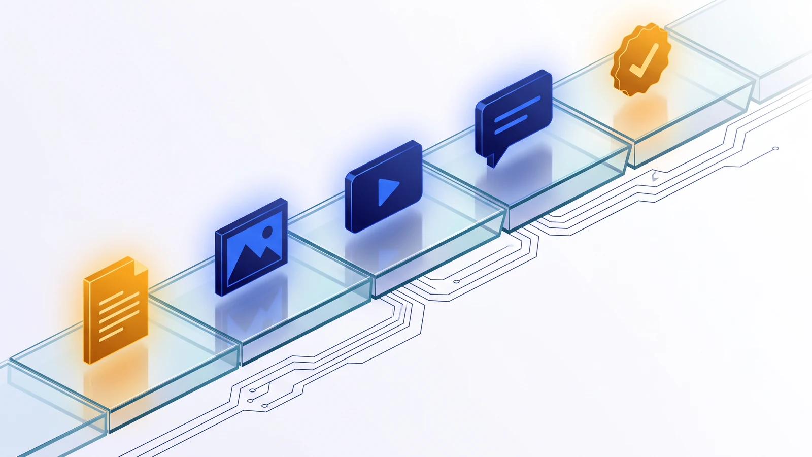 Dây chuyền sản xuất nội dung marketing bằng AI với năm khâu, hai điểm kiểm soát của con người ở hai đầu